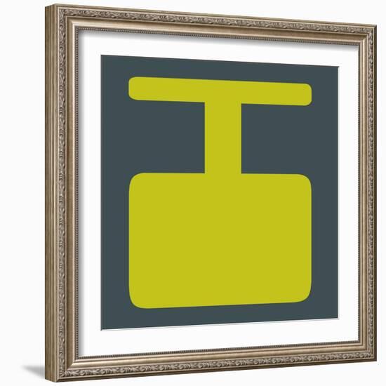 Letter I Yellow-NaxArt-Framed Art Print