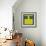 Letter I Yellow-NaxArt-Framed Art Print displayed on a wall