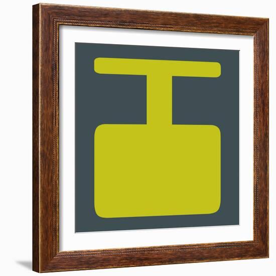 Letter I Yellow-NaxArt-Framed Art Print