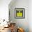 Letter I Yellow-NaxArt-Framed Art Print displayed on a wall