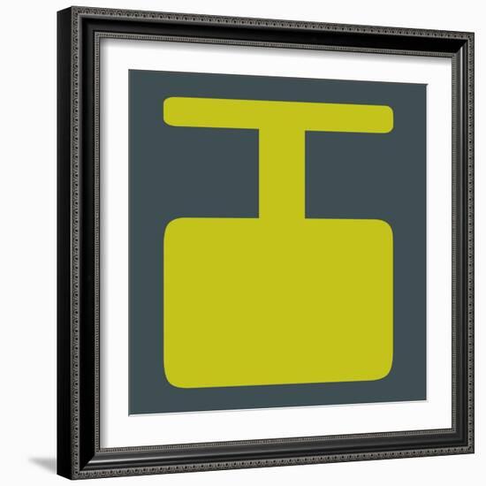 Letter I Yellow-NaxArt-Framed Art Print