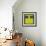 Letter I Yellow-NaxArt-Framed Art Print displayed on a wall