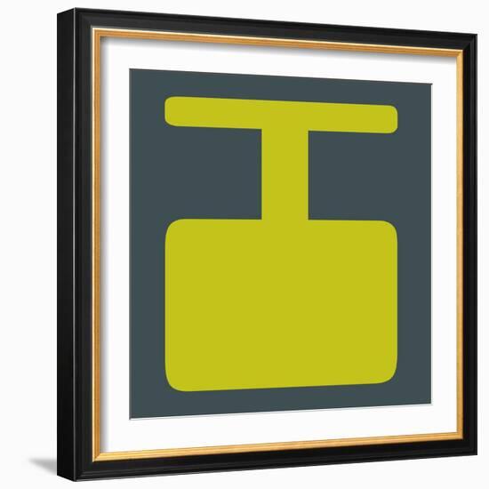 Letter I Yellow-NaxArt-Framed Art Print