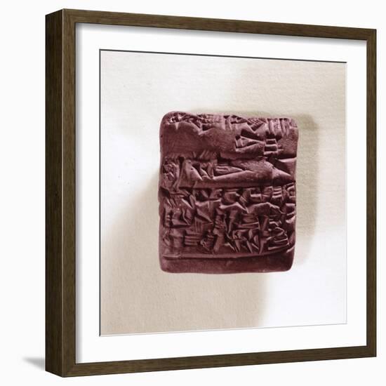 Letter in cuneiform writing, Sumerian, Iraq, 3rd millennium BC-Werner Forman-Framed Giclee Print