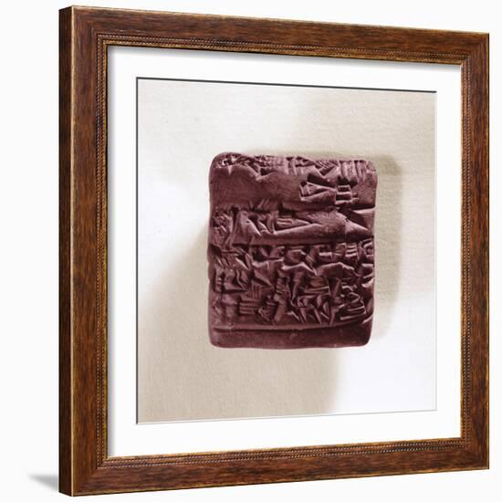 Letter in cuneiform writing, Sumerian, Iraq, 3rd millennium BC-Werner Forman-Framed Giclee Print