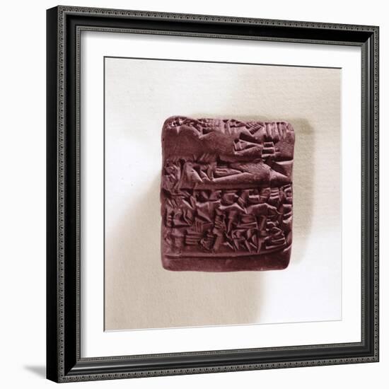 Letter in cuneiform writing, Sumerian, Iraq, 3rd millennium BC-Werner Forman-Framed Giclee Print