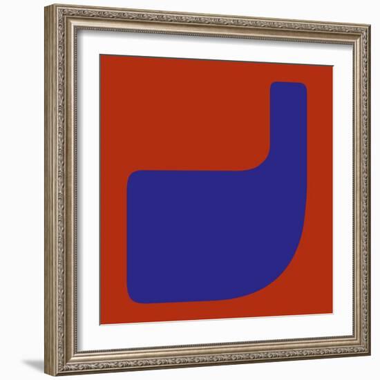 Letter J Blue-NaxArt-Framed Art Print