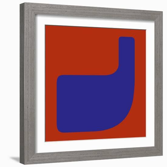 Letter J Blue-NaxArt-Framed Art Print