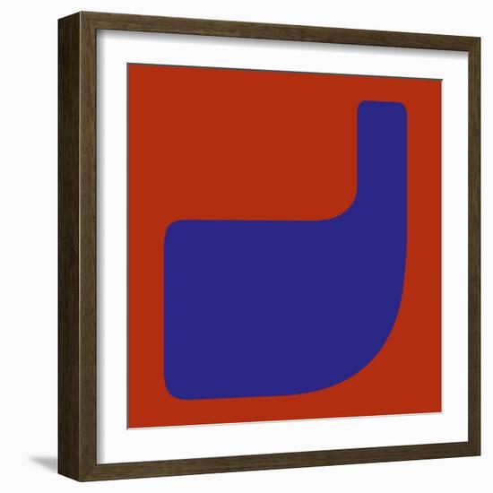 Letter J Blue-NaxArt-Framed Art Print