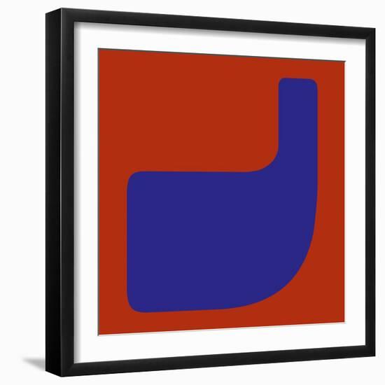 Letter J Blue-NaxArt-Framed Art Print