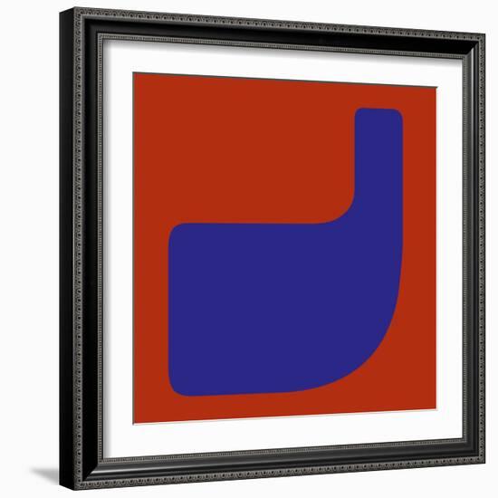 Letter J Blue-NaxArt-Framed Art Print