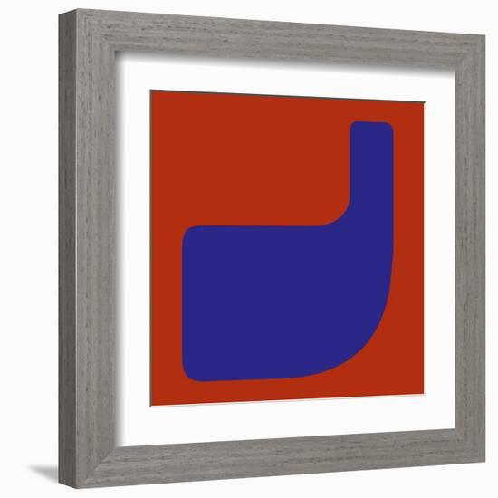 Letter J Blue-NaxArt-Framed Art Print