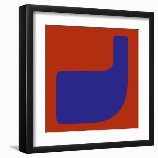 Letter J Blue-NaxArt-Framed Art Print