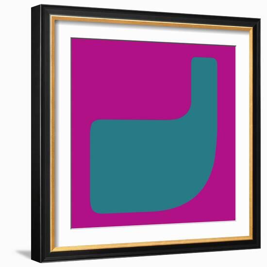 Letter J Green-NaxArt-Framed Premium Giclee Print