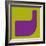 Letter J Purple-NaxArt-Framed Art Print