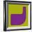 Letter J Purple-NaxArt-Framed Art Print