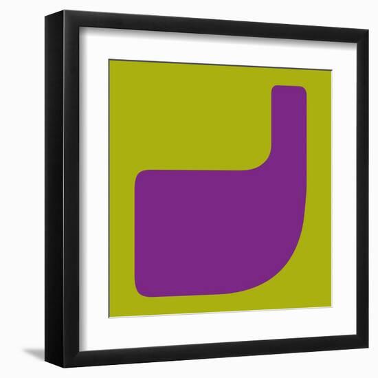 Letter J Purple-NaxArt-Framed Art Print