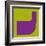 Letter J Purple-NaxArt-Framed Art Print