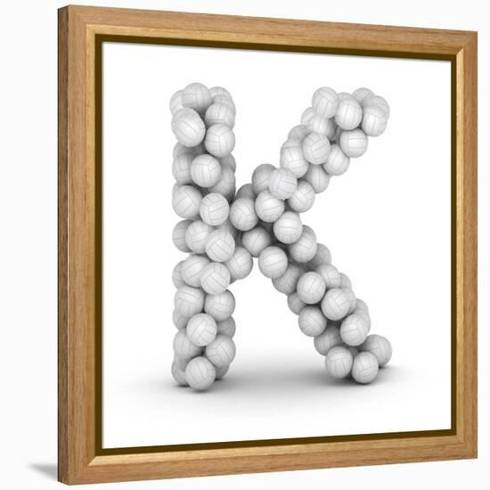 Letter K, From Voleyballs-iunewind-Framed Stretched Canvas