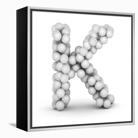 Letter K, From Voleyballs-iunewind-Framed Stretched Canvas