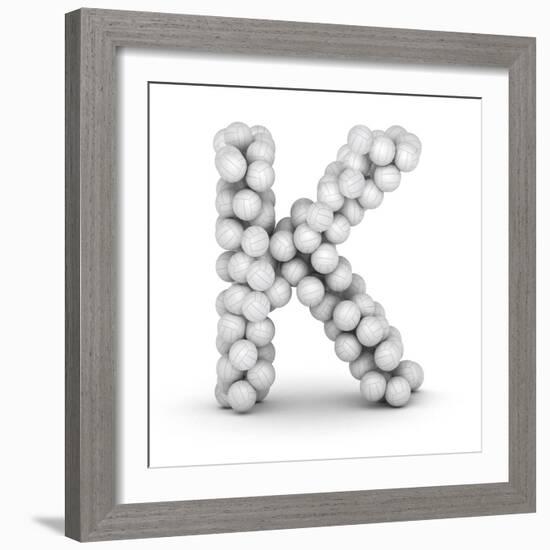 Letter K, From Voleyballs-iunewind-Framed Premium Giclee Print