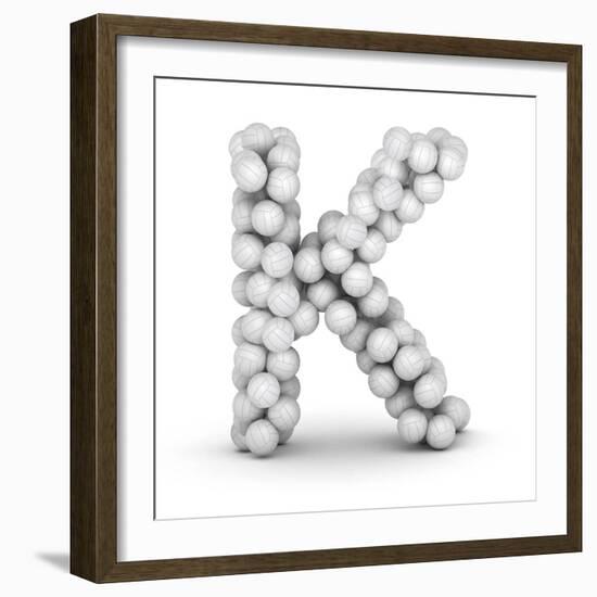 Letter K, From Voleyballs-iunewind-Framed Premium Giclee Print