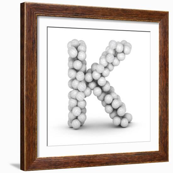 Letter K, From Voleyballs-iunewind-Framed Premium Giclee Print