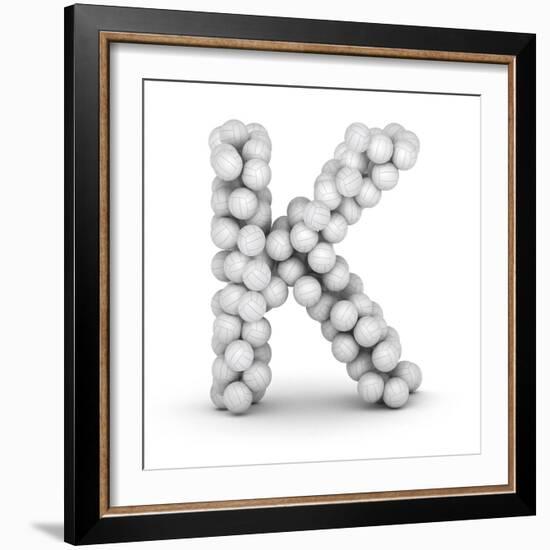 Letter K, From Voleyballs-iunewind-Framed Premium Giclee Print