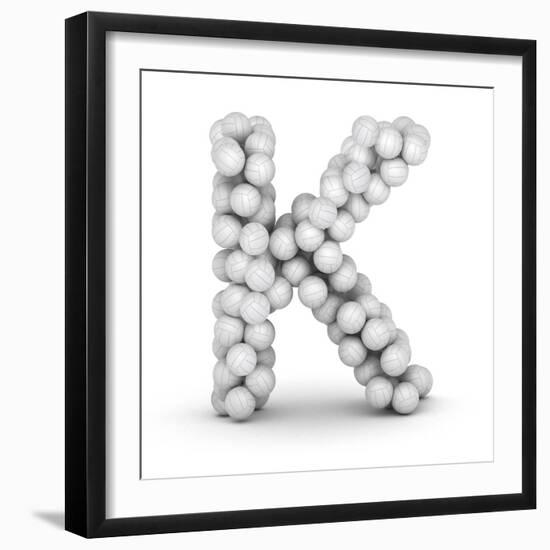 Letter K, From Voleyballs-iunewind-Framed Premium Giclee Print