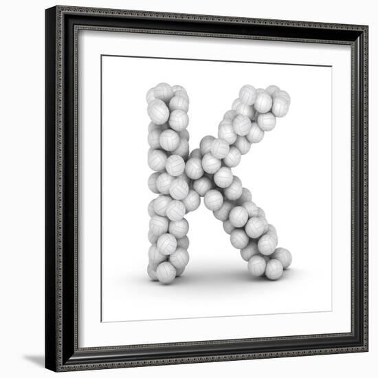 Letter K, From Voleyballs-iunewind-Framed Premium Giclee Print