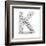 Letter K, From Voleyballs-iunewind-Framed Art Print