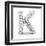 Letter K, From Voleyballs-iunewind-Framed Art Print