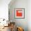 Letter K Orange-NaxArt-Framed Art Print displayed on a wall