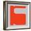 Letter K Orange-NaxArt-Framed Art Print