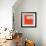 Letter K Orange-NaxArt-Framed Art Print displayed on a wall