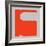 Letter K Orange-NaxArt-Framed Art Print