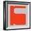 Letter K Orange-NaxArt-Framed Art Print