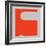 Letter K Orange-NaxArt-Framed Art Print