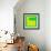 Letter K Yellow-NaxArt-Framed Art Print displayed on a wall