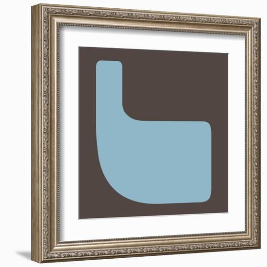 Letter L Blue-NaxArt-Framed Art Print