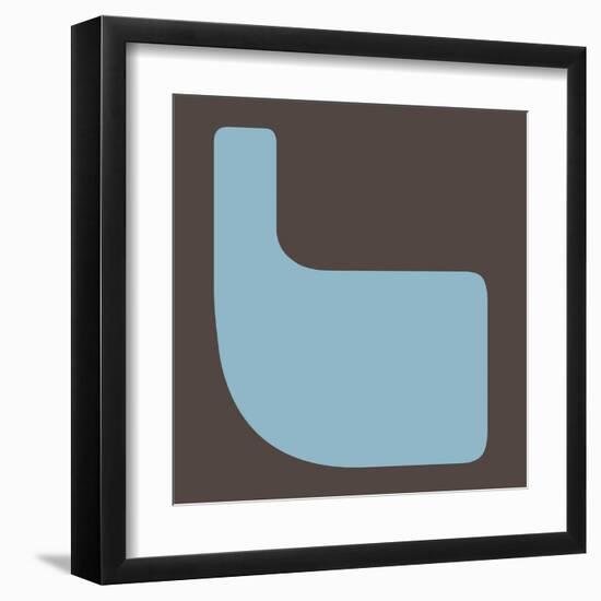 Letter L Blue-NaxArt-Framed Art Print