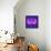 Letter M Purple-NaxArt-Framed Stretched Canvas displayed on a wall
