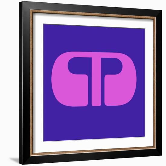 Letter M Purple-NaxArt-Framed Art Print