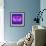 Letter M Purple-NaxArt-Framed Art Print displayed on a wall
