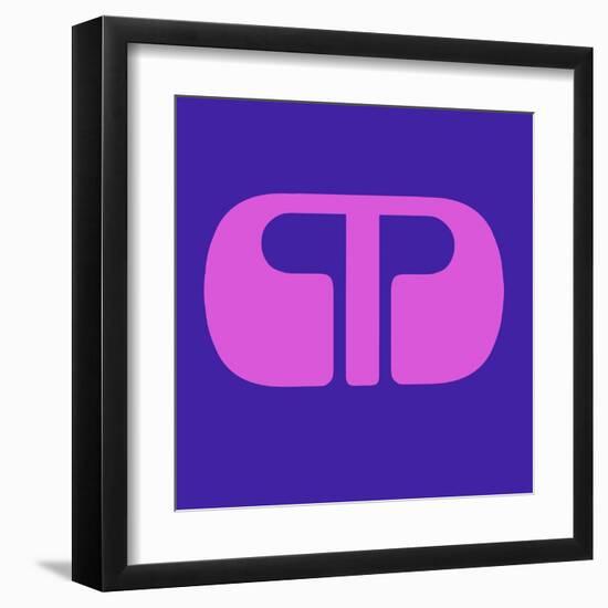 Letter M Purple-NaxArt-Framed Art Print