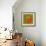 Letter N Orange-NaxArt-Framed Art Print displayed on a wall