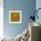 Letter N Orange-NaxArt-Framed Art Print displayed on a wall