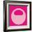 Letter O Pink-NaxArt-Framed Art Print