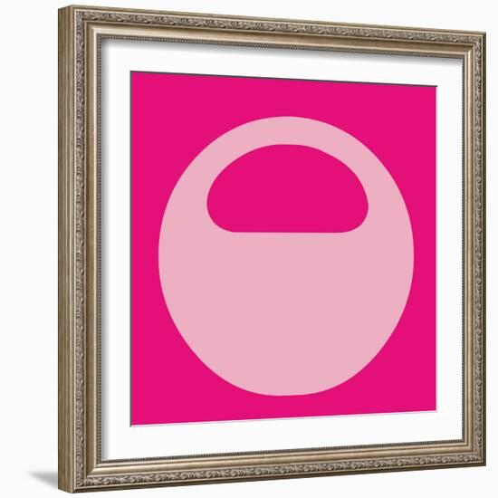 Letter O Pink-NaxArt-Framed Art Print