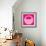 Letter O Pink-NaxArt-Framed Art Print displayed on a wall